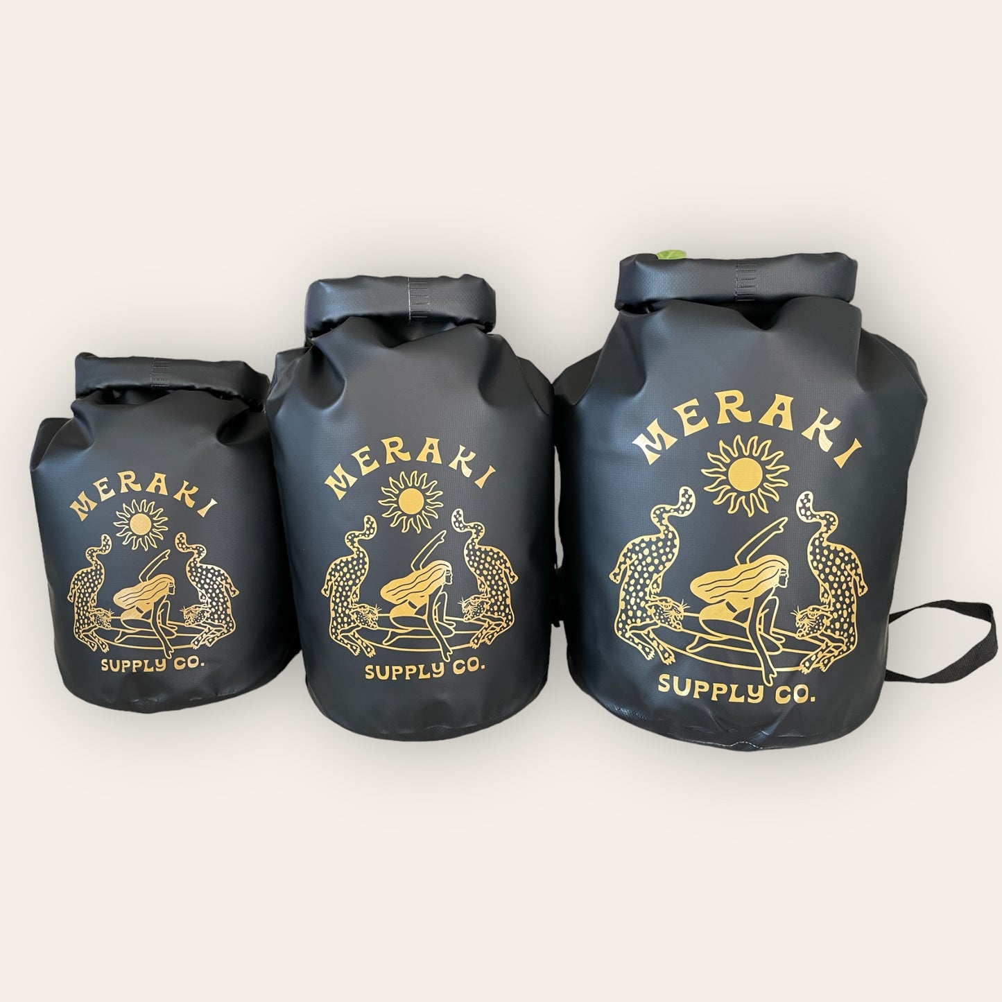 Jungle Dreams Black With Mustard Dry Bag