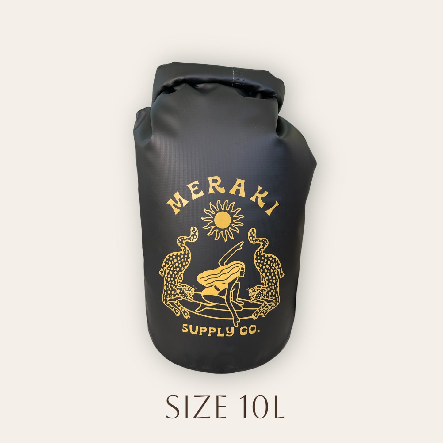 Jungle Dreams Black With Mustard Dry Bag